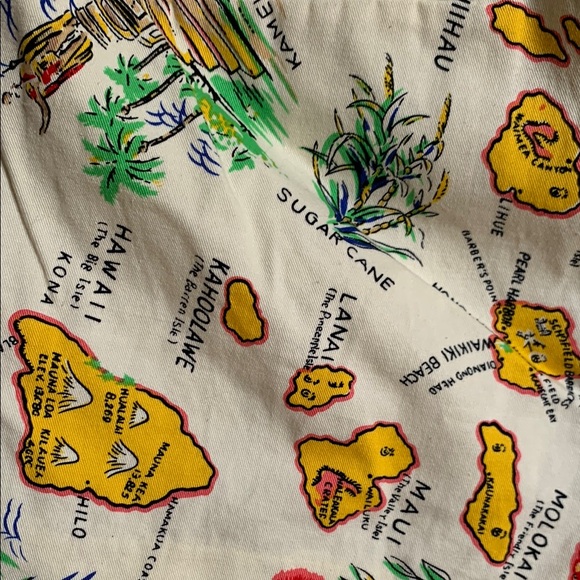 J. Crew Cream Tropical Print Women's Shorts - Picture 5 of 6